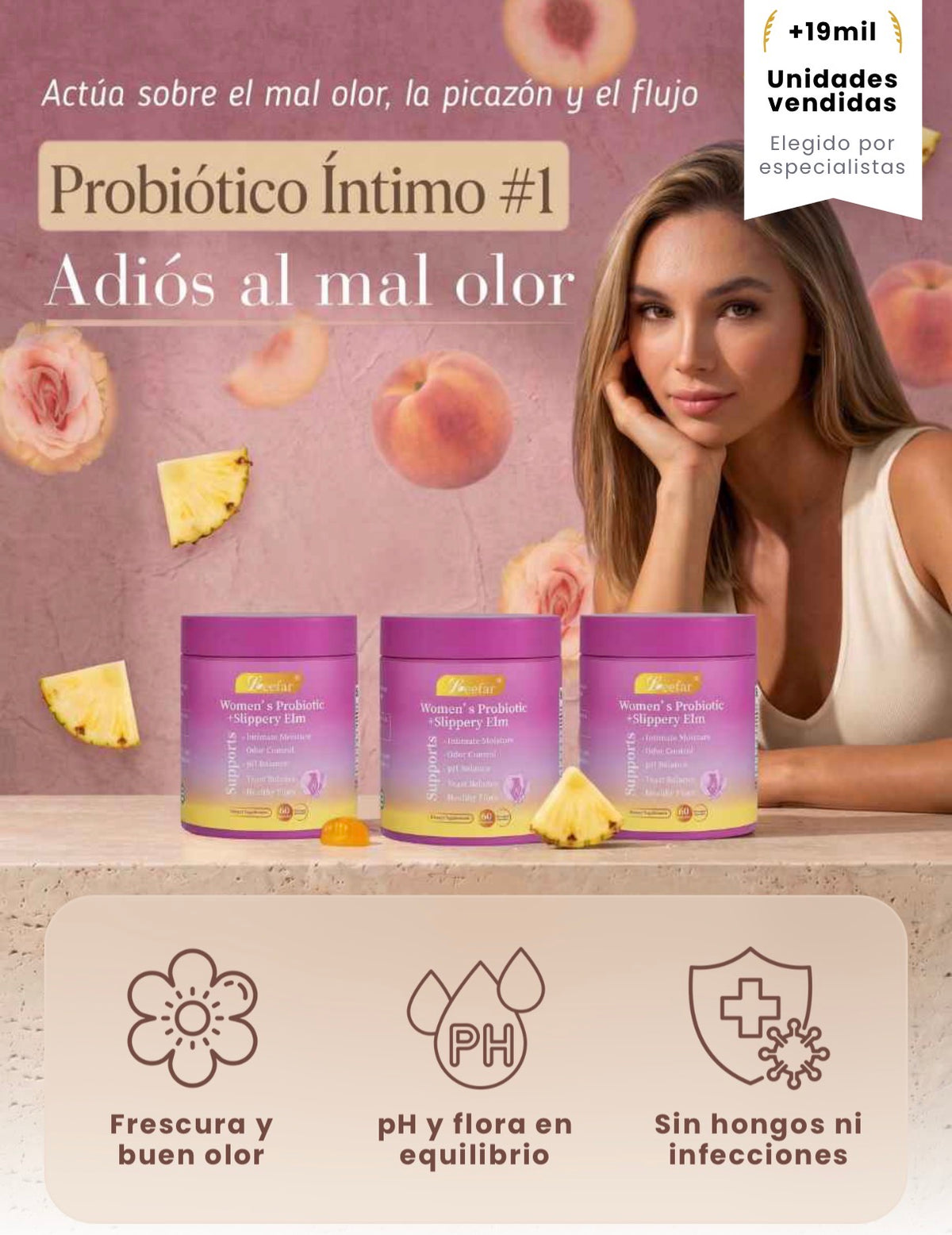 Leefar® - Gomitas Probióticas para tu Equilibrio y Frescura Íntima